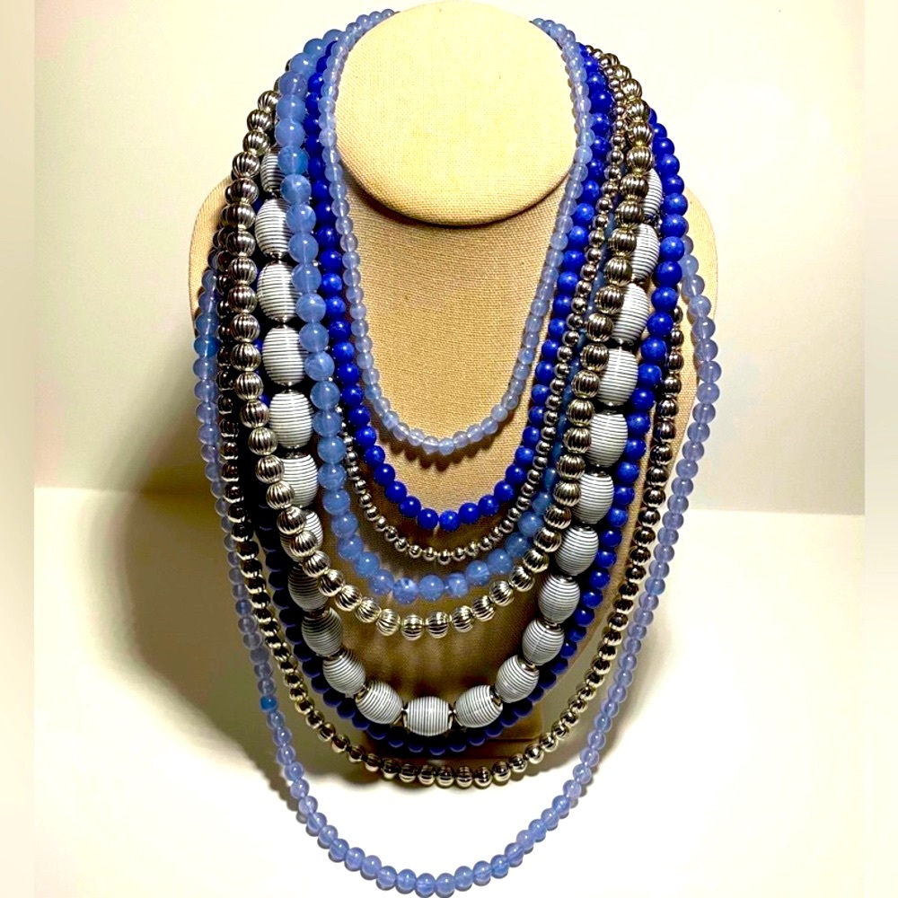 Neiman Marcus Multi Strand Beaded Necklace